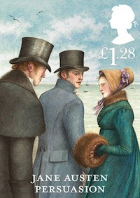 Jane Austen Persuasion £1.28 stamp